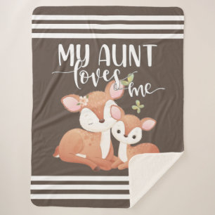 Cobertor Sherpa Doe and Fawn Minha Tia me ama