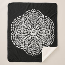Doily Art Sherpa Blanket