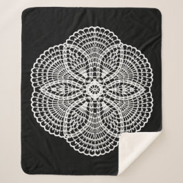 Cobertor Sherpa Doily Art Sherpa Blanket