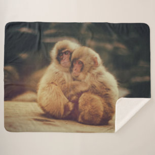 COBERTOR SHERPA DOIS MACACOS
