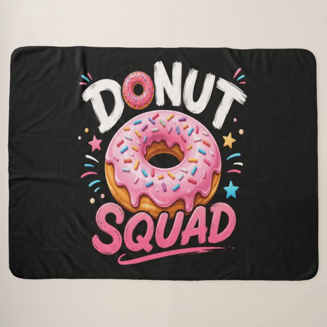 Cobertor Sherpa Donut Espalhe Bondade Engraçado (Frente (Horizontal))