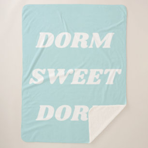 Cobertor Sherpa Dorm Sweet Dorm - Azul-Aqua Claro