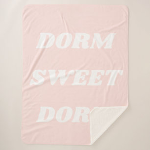 Cobertor Sherpa Dorme Sweet Dorm em Blush