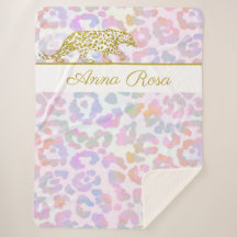 *~* Douradas Manchas Cortantes de Pastel Leopardo