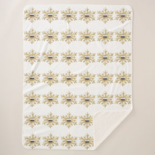 Cobertor Sherpa Dourado e Cromo Sherpa Blanket