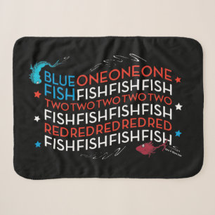 Cobertor Sherpa Dr. Seuss   Gráfico da Bandeira dos EUA Peixe Verm