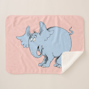 Cobertor Sherpa Dr. Seuss Horton ouve Quem
