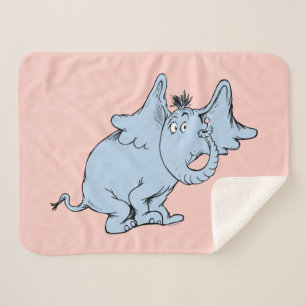 Cobertor Sherpa Dr. Seuss Horton Visão Lateral