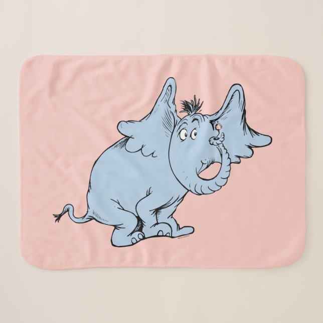 Cobertor Sherpa Dr. Seuss | Horton Visão Lateral (Frente (Horizontal))