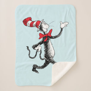 Cobertor Sherpa Dr. Seuss O Gato no Chapéu Passarela