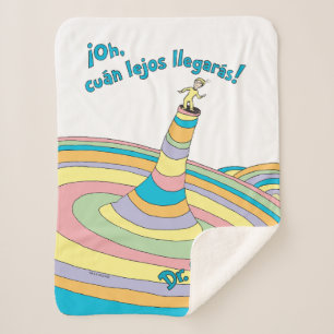 Cobertor Sherpa Dr. Seuss Oh, Quão Longe Você Vai!