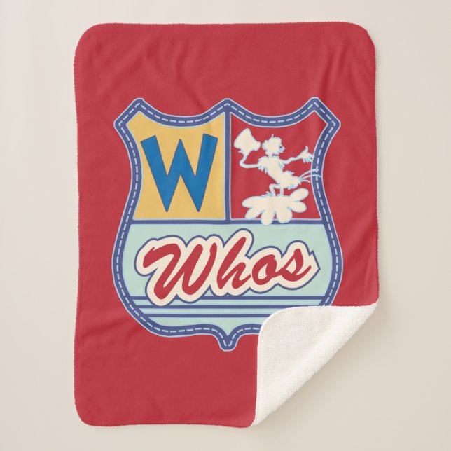 Cobertor Sherpa Dr. Seuss | Who-ville - Whos Crest (Frente)