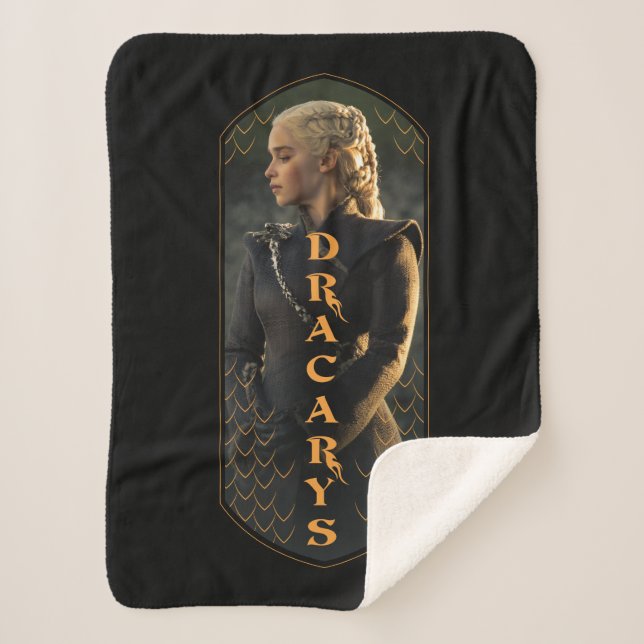 Cobertor Sherpa "Dracarys" Daenerys Targaryen Graphic (Frente)