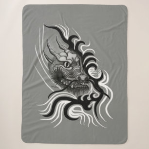 Cobertor Sherpa Dragão da China em Tattoostyle