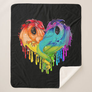 Cobertor Sherpa Dragão LGBT