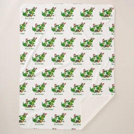 Cobertor Sherpa Dragões - Feliz Natal! - hoje eu vou cozinhar