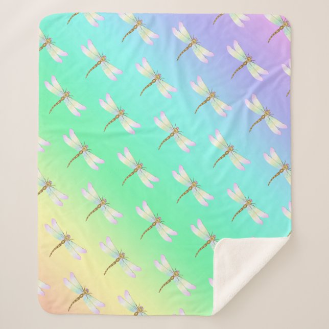 Cobertor Sherpa Dragonfly (Frente)