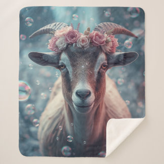 Cobertor Sherpa Dreamy Goat Art