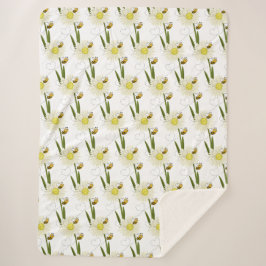 Cobertor Sherpa Duas abelhas pequenas e bonitas