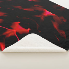 Cobertor Sherpa Dunas artificiais em sombreado vermelho