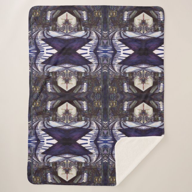 Cobertor Sherpa Dusting the Piano (Frente)