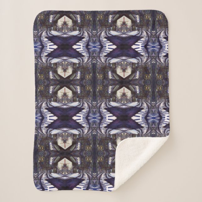 Cobertor Sherpa Dusting the Piano (Frente)