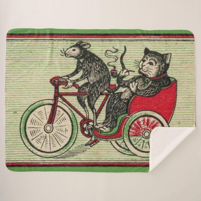 Cobertor Sherpa É bom ser o gato (Frente (Horizontal))