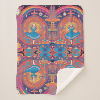 Cobertor Sherpa É o tempo do chá Alice