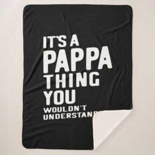 Cobertor Sherpa É um Pappa Thing Padre Gift
