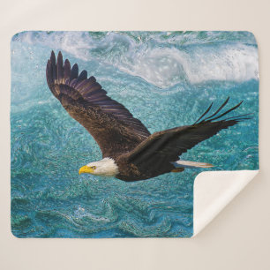 Cobertor Sherpa Eagle Sofrendo acima da tempestade
