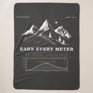 Cobertor Sherpa Earn Every Meter Trailrunning Höhenprofil 