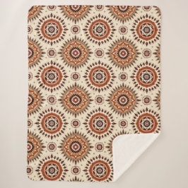 Cobertor Sherpa Earthen Radiance Mandala