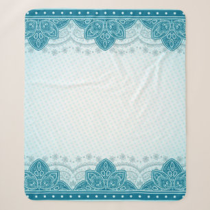 Cobertor Sherpa East indian pattern mandala paisley