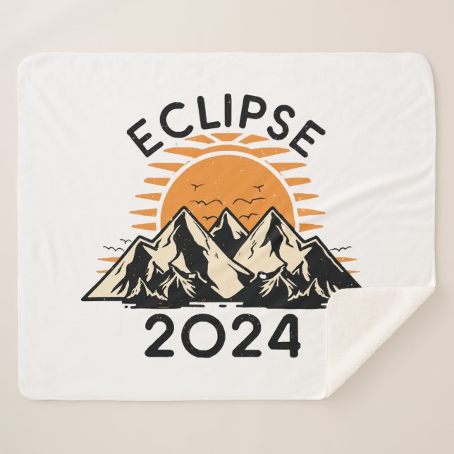 Cobertor Sherpa Eclipse Solar Total 2024 (Frente (Horizontal))