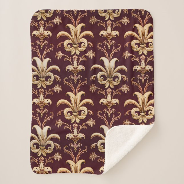 Cobertor Sherpa Edição francesa de Lily Halloween (Frente)