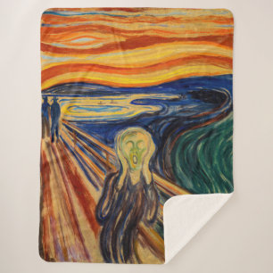 Cobertor Sherpa Edvard Munch - O Gritar 1910