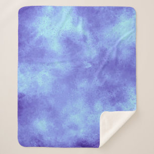 Cobertor Sherpa Efeito de Nuvem de Tempestade Azul Sherpa Blanket