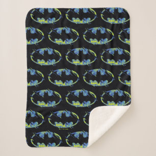 Cobertor Sherpa Electric Up Batman Symbol