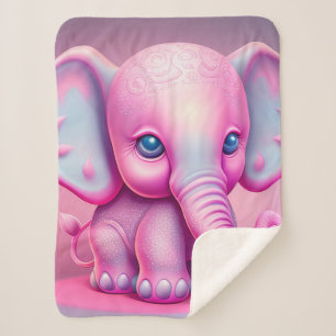 Cobertor Sherpa "Elefante Bebê"