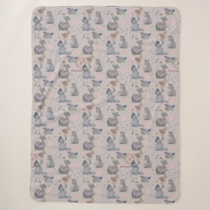 Cobertor Sherpa Elefante e Polka Hen