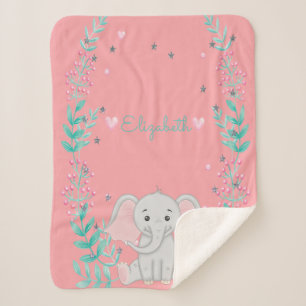 Cobertor Sherpa Elefante para Bebê