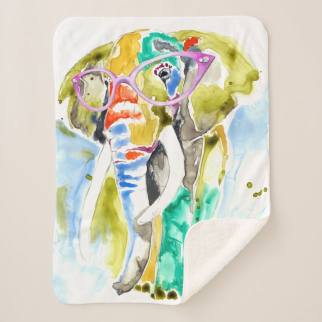 Cobertor Sherpa Elefante Smarty Pants (Frente)
