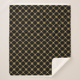 Cobertor Sherpa Elegância da trava do ouro