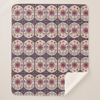 Cobertor Sherpa Elegância Floral Mandala