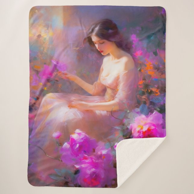 Cobertor Sherpa Elegância Sensual (Frente)