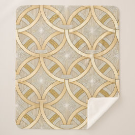 Cobertor Sherpa Elegant Luxury Geometric 