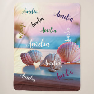 Cobertor Sherpa Elegante de Verão Personalizado