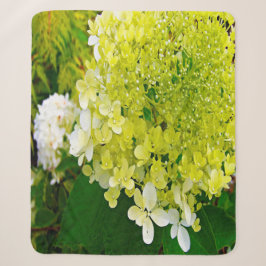 Cobertor Sherpa Elegante Hortênsia Limelight Verde Chartreuse
