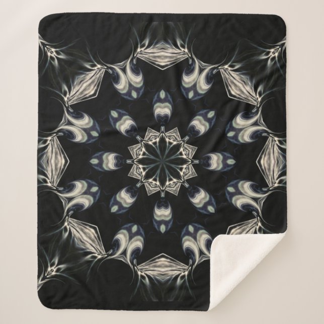 Cobertor Sherpa Elegante Mandala (Frente)