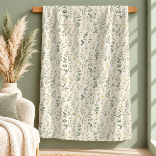 Cobertor Sherpa Elegantes Flores Silvestres de Margarida Branca Es
